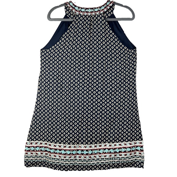 ANTHROPOLOGIE  THML Faye Embroidered Halter Dress Women's Large Lined Bohemian - Picture 3 of 11